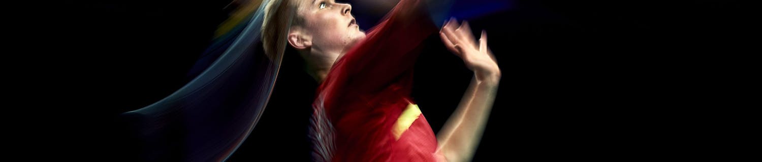 Viktor Axelsen spiller badminton.
